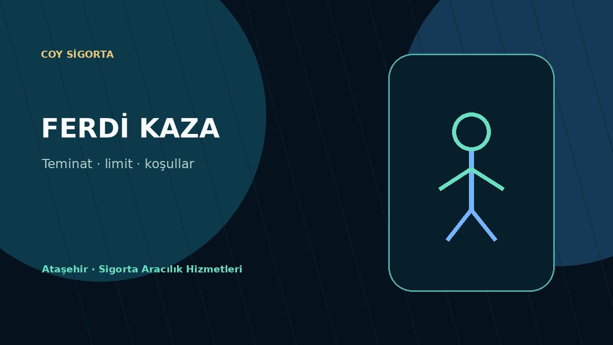 Ferdi Kaza Sigortası - COY Sigorta Ferdi Kaza Sigortası kapsam, teklif ve poliçe değerlendirme görseli