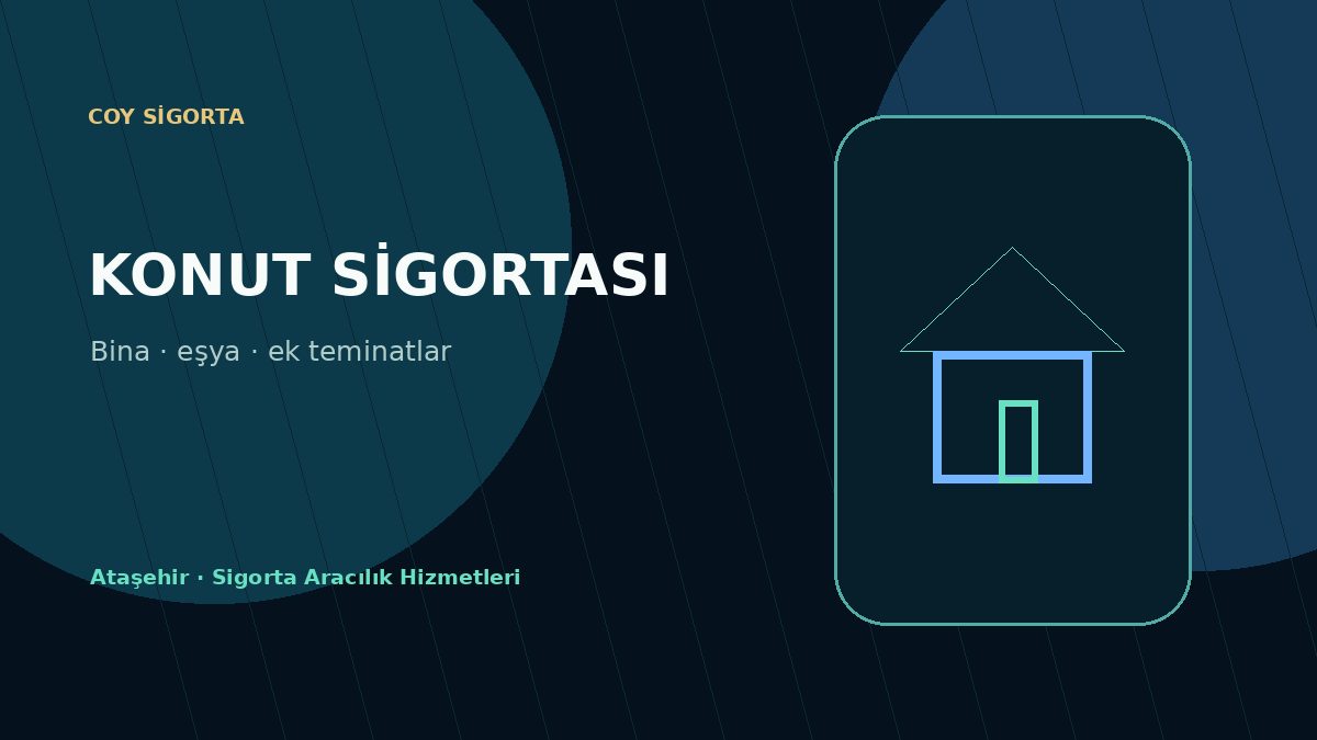 Konut Sigortası kapsam, teklif ve poliçe değerlendirme görseli